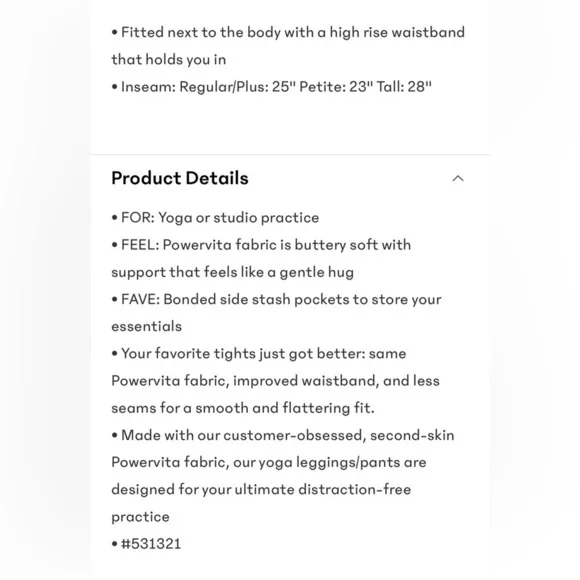 NWT Salutation Stash 7/8 Black Tight Size M/P - Picture 10 of 10